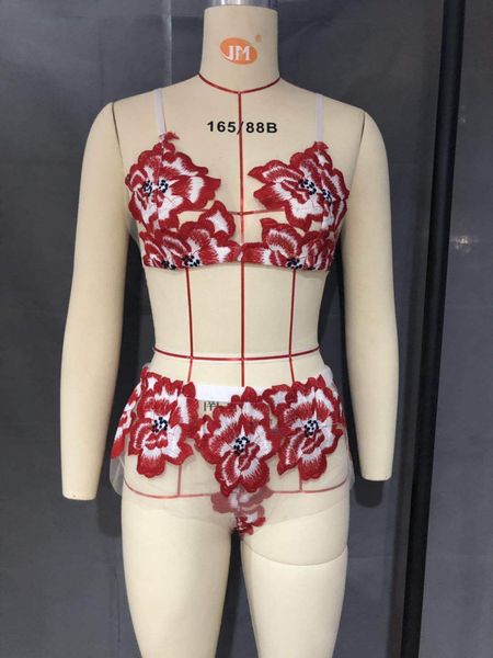 

women pajamas sets bras ladies lace comfortable polyester sleepwear underwear sets, Black;white