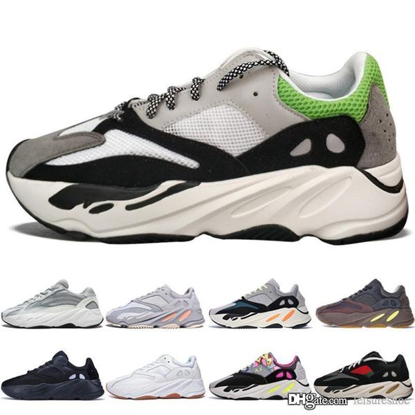 

2019 wave runner mens sneaker shoes geode inertia v2 static solid grey mauve salt women kanye west outdoors shoe qa 36-45, Black