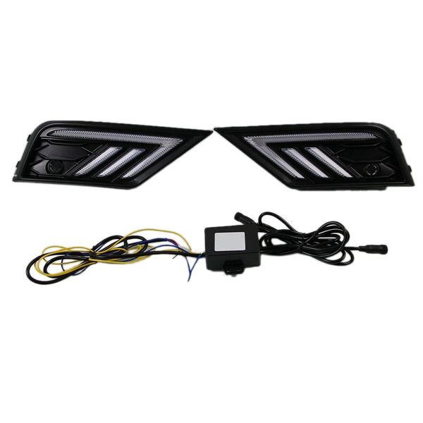 

drl pair daytime running driving light yellow turn lamp for v-w 2020 2020