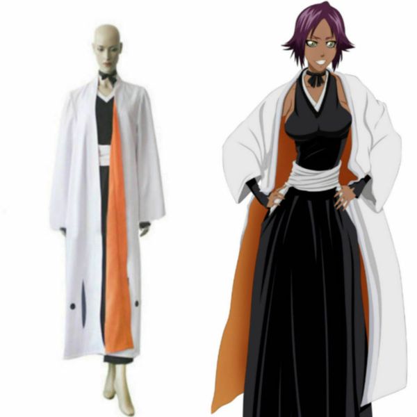 

беленая bleach 2-я команда лидер yoruichi shihouin равномерной косплей костюм, Black;red