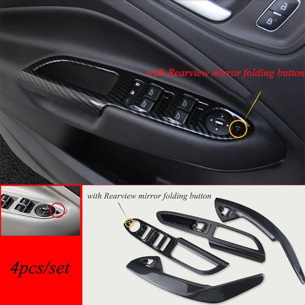 

car styling gear panel cup holder door handle steering wheel air vent decorative sticker case for kuga escape 2013-2019