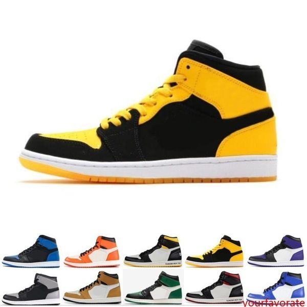 

1 og mens basketball shoes pine green chicago banned black white shadow bred toe 1s trainers designer sneakers sport shoes