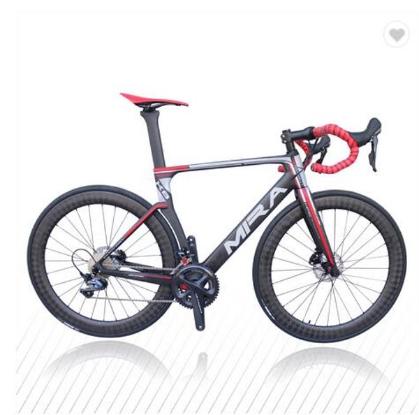 

miracle disc road complete bike 8.6kg disc brake road carbon frame shim-ano r8020 and dt240 wheelset
