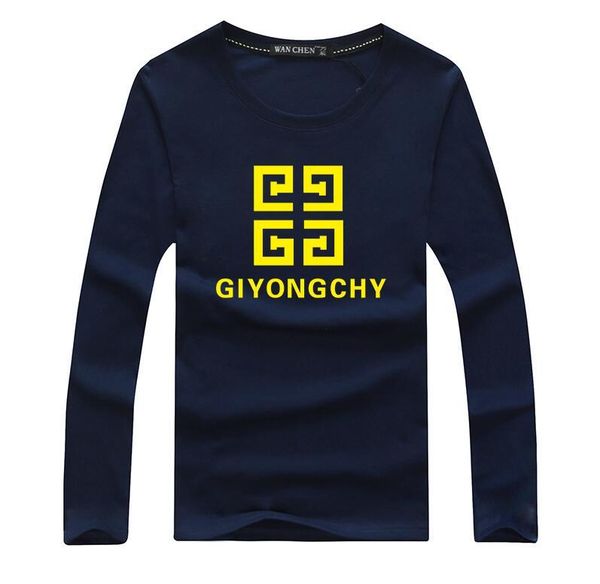 

men's long sleeve t-shirt large fashion 100% cotton t-shirt men's fashion sports jersey casual t-shirt cxbu1, White