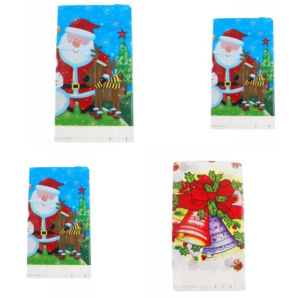 

disposable table cloth party decoration cartoon style tables covers santa claus pattern pearlescent film tablecloth new arrival 2 2hy l1