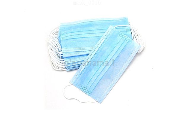 

готов dhl корабль! одноразовая маска 3ply гигиена маски 50pcs пыль с упругой loop 50pcs пыль роты маски маскер n05