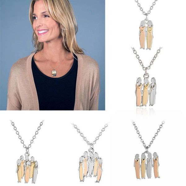 

necklace two-six sisters pendan friends women handmade festival xams gift, Silver