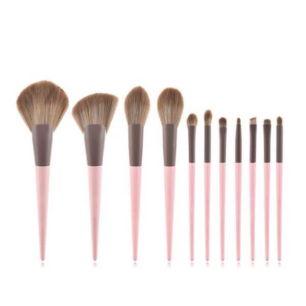 

11pcs sharp-edged makeup brush set maquillaje tender-pink cosmetic brushes set for make up professional tool