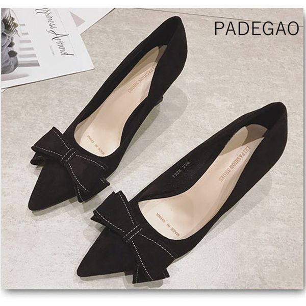 

womens shoes 2019 high heels party pumps fashion kitten heels casual pumps women shoes, Black