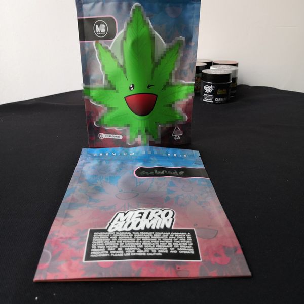 

metro bloomin mylar childproof bags 420 packaging connected cookies bag stand up pouch dry herb flowers dhl
