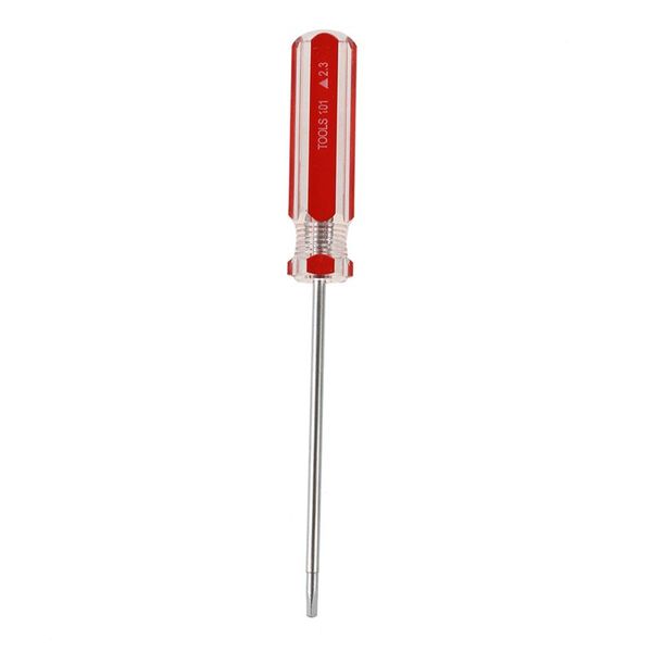 

5 pcs red clear antislip handle 2.3mm magnet tip screwdrivers