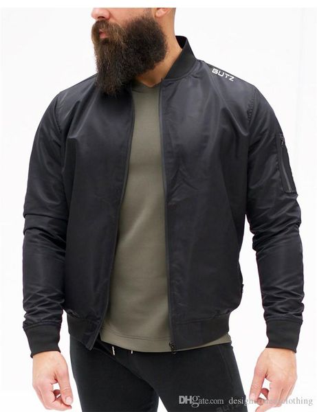 

bult sports designer мужские пальто стенд воротник с длинным рукавом мужчины бег костюм с молнией черный тонкий мужской верхняя одежда, Black;brown