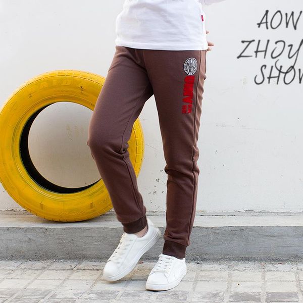 

children's pants spring and summer new boys thin section sports pants alphabet students cotton trousers baby clothes, Blue