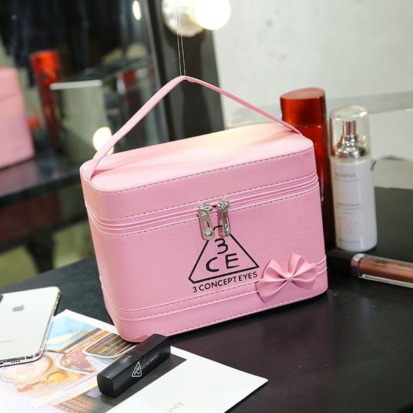 

3ce portable finalized women's wash case cosmetic bag cosmetic bag, White