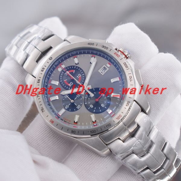 

Sport all tainle teel men watch vk quartz movement topwatch all work watch grey dial chronograph profe ional de igner wri twatch