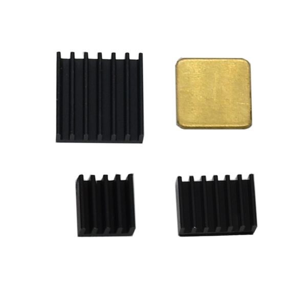 

4pcs copper aluminum heatsink cooler kit for raspberry pi 4 model b