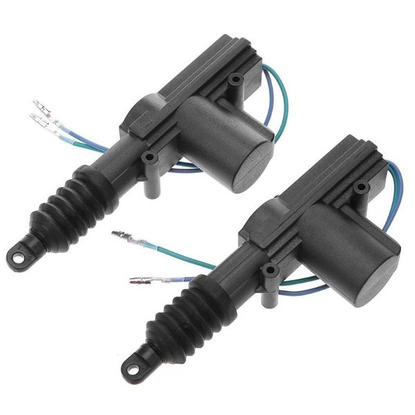 

2pcs universal 12v door power central lock kit with 2 wire actuator auto vehicles central locking system car motor lock