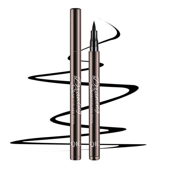 

waterproof liquid eyeliner pencil long lasting smudge-proof anti-sweat smooth texture cool black eyeliner eyes cosmetics
