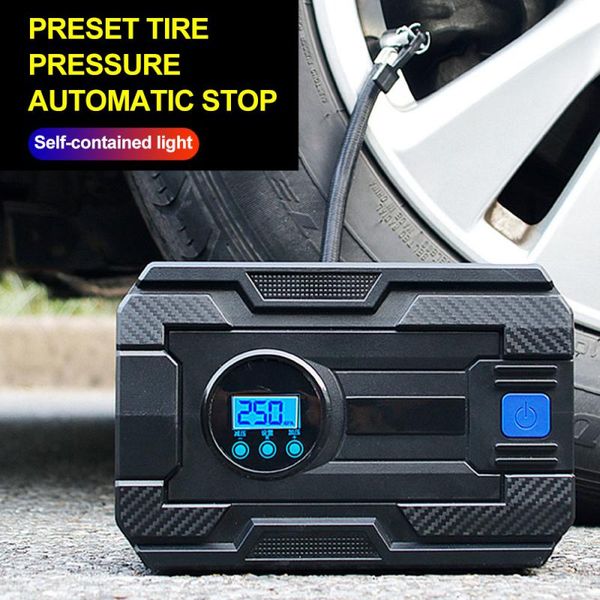 

12v digital tire inflator 19/22 cylinder 150 psi car portable air compressor pump for car motorcycles bicycles rubber boat