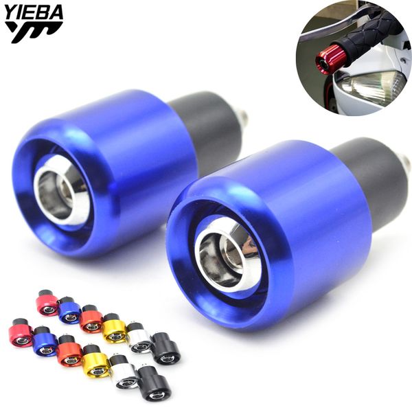 

cnc aluminum motorcycle handlebar 22mm hand handle bar grips ends for yamaha yzf-r15 yzf600 r1 r6 r6s usa version xj6 diversion