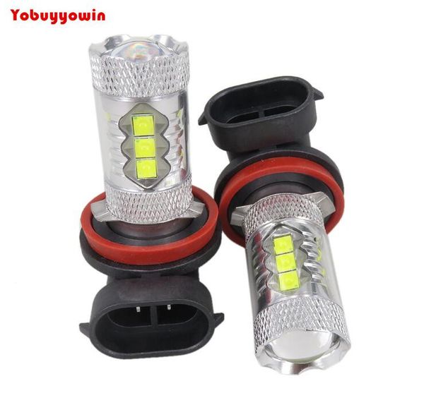 

pure white h11 h8 80w epistar led bulbs for drl fog light (not bright enough for high/ low beam