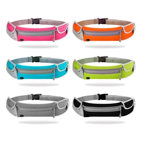 

2019 waist pack men women fashion double pocket waterproof phone belt nylon casual small bag for traveling running sport xin