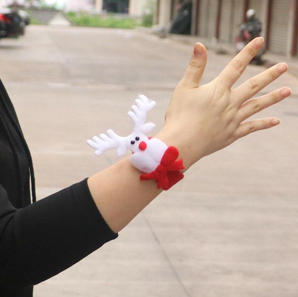 

creative wristband snowman bear elk santa claus bracelet bangle christmas decoration pat circle hand rings christmas gift ing