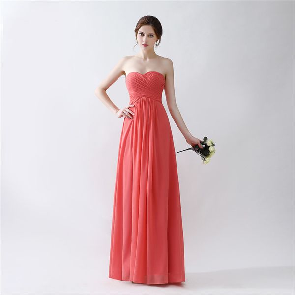 

pleated chiffon a line bridesmaid dresses 2019 long dresses for wedding party brides maid dress, White;pink