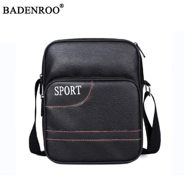 

2020 new fashion pu leather men's shoulder bags casual messenger bags business men's travel zipper bag crossbody for male