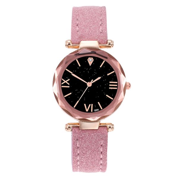 

kol saati luxury ladies watch brand quartz wristwatch starry sky dial clock roman numerals women watche reloj montre femme#b, Slivery;brown