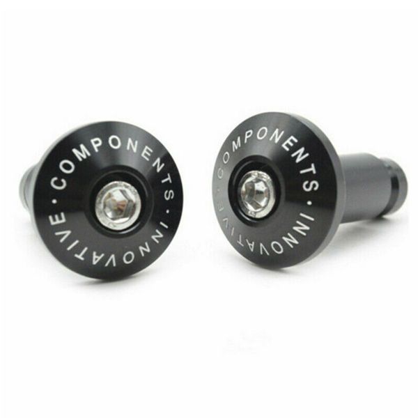 

1 pair covers replacement aluminum alloy bar anti vibration durable motorbike riding motorcycle handle grip cap parts end plug