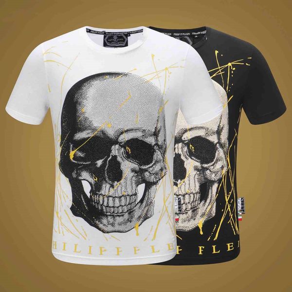 

2020 new men's t-shirt casual street youth men's fashion street loose sports couple retro t-shirt, White;black