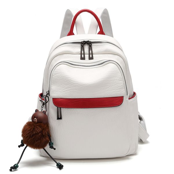 

backpack women 2019 new fashion soft leather female backpack travel small travel school bags for teenage girls