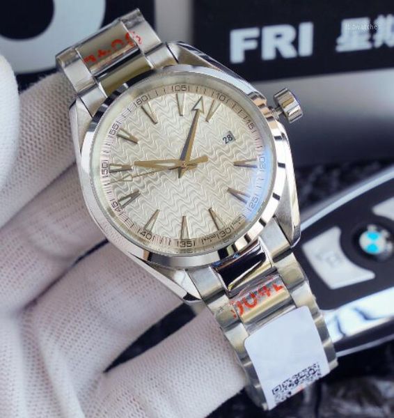 

мужчины часы 8215 автоматическое движение стали 316l группа наручные часы 41.5mm механические часы для мужчин мода gift1, Slivery;brown