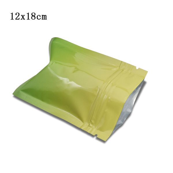 

12x18cm heat sealable food smell proof package foil bag 300pcs/lot wholesale self seal aluminum foil zip lock packaging pouches