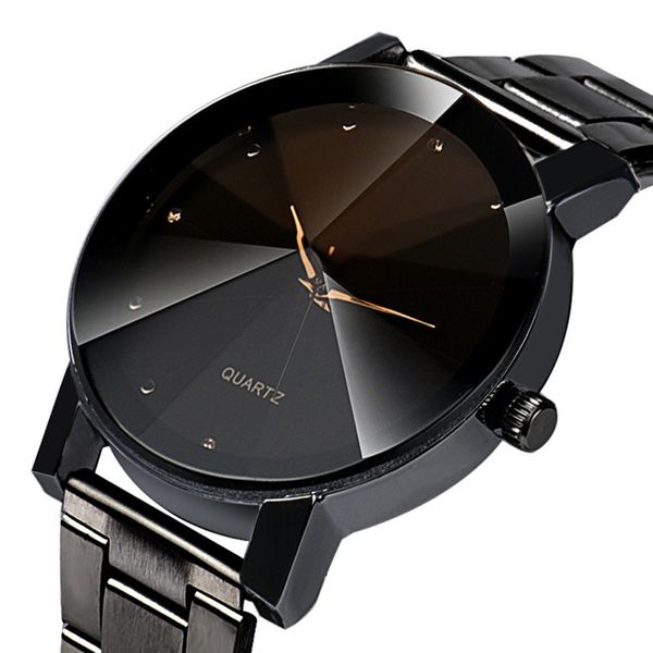 

diamond refraction couple watch women men splendid original men's watch women's watches clock reloj hombre, Slivery;brown
