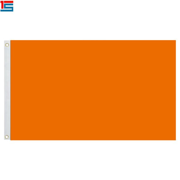 

dark orange solid banner flag 3ft x 5ft polyester, 90*150cm flag with 2 grommets,flags of simple colour
