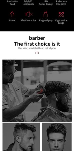 

kemei km-2611 retro oil head electric clipper led digital display hair clipper barber machineseu plug sweet07 uqsmr
