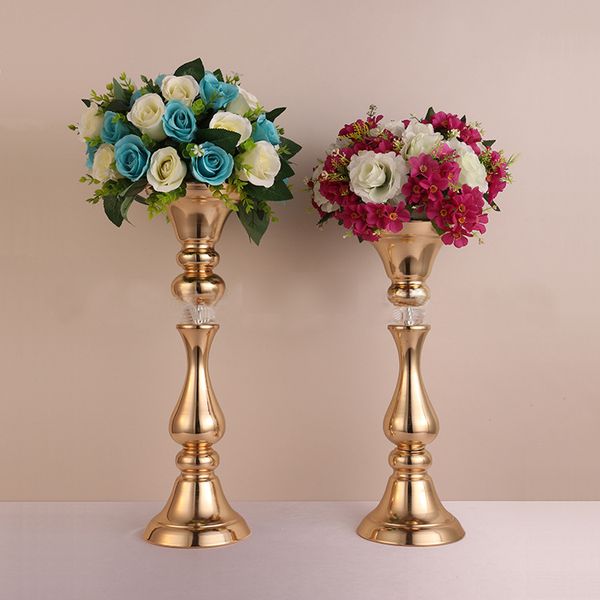 

gold wedding flower vase table centerpiece wedding decoration