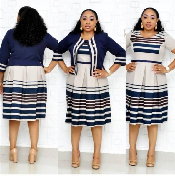 

популярный стиль 2020 autumn плюс размер африканских женщин платья красивый дизайн african офис женской одежды, Red