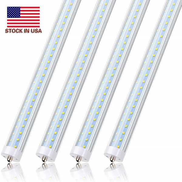 25pcs 8ft LED Işık Tüpleri V Şeker 72W 6000K Tek Pin FA8 T8 T1. LED Floresan Ampul Değiştirme 150W Eşdeğer