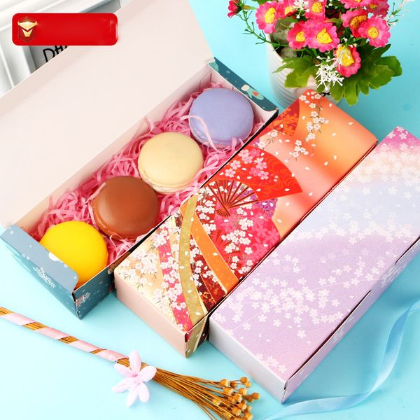 

cherry sakura gift box 2021 new arrival dessert macaron box wedding candy chocolates pastry packaging boxes