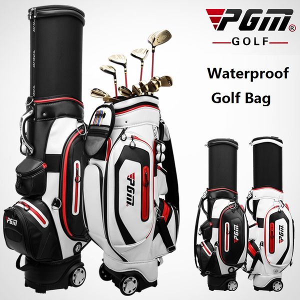 

pgm complete golf set bag waterproof standard golf bag retractable cap package large capacity air aviation bags d0741