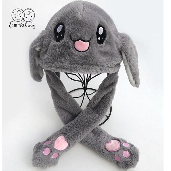 

2019 emmababy нового rabbit ears довольно hat банни переместит кролик hat симпатичные девушки подарок, Yellow