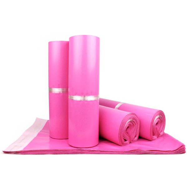 

100 pieces/batch pink express bag express envelope bag pouch pouch envelope self-adhesive sealed plastic 35x45cm