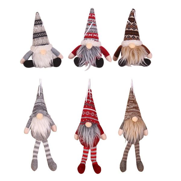 

creative forest doll christmas tree pendant ornaments mini long leg doll hangings pendant christmas new year gift decoration