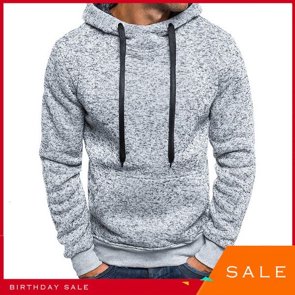 

boussac new men training sweaters spring autumn long sleeve sport solid hooded sweatshirts warm fleece casual sportwear, White;black