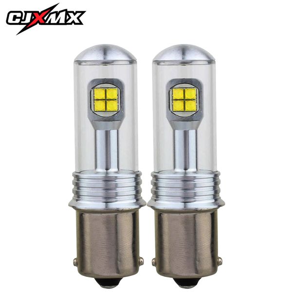 

cjxmx 2pc 1156 ba15s p21w car led bulb 12v car turn signal lamp brake reverse tail light auto bulb 1500lm 6000k white led light