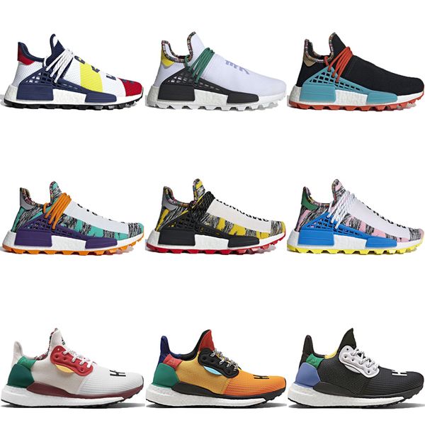 

Human Race Solar Hu Trail Pharrell Williams Mens Womens Running Shoes Nerd Black Blue Trainers Fashion Designer Sports Runner Sneakers