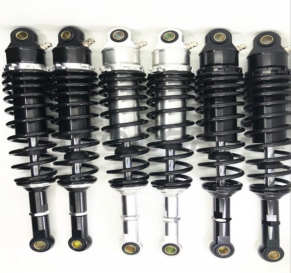 

universal 380mm 7mm spring motorcycle nitrogen absorber suspension for yamaha all black silver
